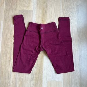 Lululemon 2 red/maroon leggings